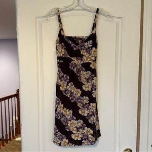 Tommy Bahama Purple Yellow Back Cut Out Dress Size XS